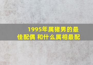 1995年属猪男的最佳配偶 和什么属相最配